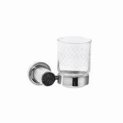 Стакан настенный ROYALE CRISTAL BLACK ХРОМ 10924-CR-B