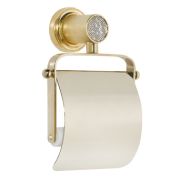 Держатель для туалетной бумаги с крышкой ROYALE CRISTAL GOLD 10921-G