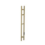 Полотенцесушитель электрический 2-трубы круглый MATT GOLD 729-MG