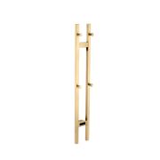 Полотенцесушитель электрический 2-трубы квадратный MATT GOLD 728-MG