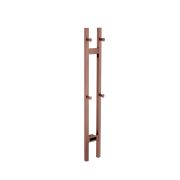 Полотенцесушитель электрический 2-трубы квадратный COPPER BRUSHED 728-CB