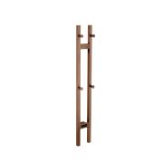 Полотенцесушитель электрический 2-трубы квадратный BRUSHED BRONZE 728-BRB