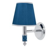 Бра BOHEME MURANO CHROME, синее 769